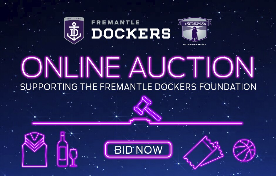 WEB-IMAGE-AUCTION.jpg Make sure you register today to browse all of the fantastic items on offer! - Fremantle,Fremantle Dockers,Fremantle Oval,AFL